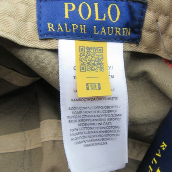 Polo Ralph Lauren Camo Tiger Patch Baseball Hat Cap Adjustable Fit NEW - Picture 12 of 15